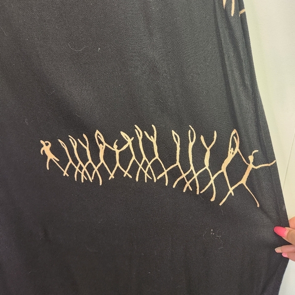 Animale Black Sleeveless Midi Dress Pockets Size Medium Lagenlook Boho Summer - Picture 3 of 11